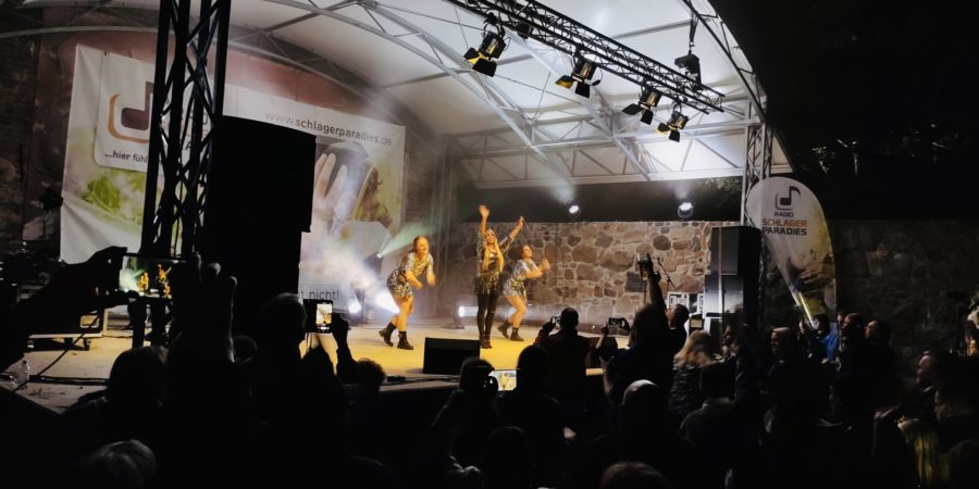 Auftritt beim Schlagerburg-Festival in Dessau-Roßlau